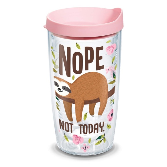 Tervis Sloth Nope Not Today Double Walled Insulated Travel Tumbler Cup 16 oz - Picture 11 of 11